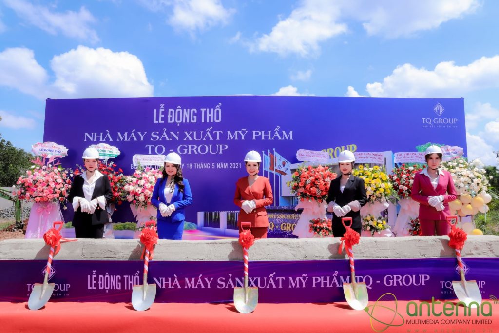 LỄ ĐỘNG THỔ NHÀ MÁY SẢN XUẤT MỸ PHẨM TQ-GROUP